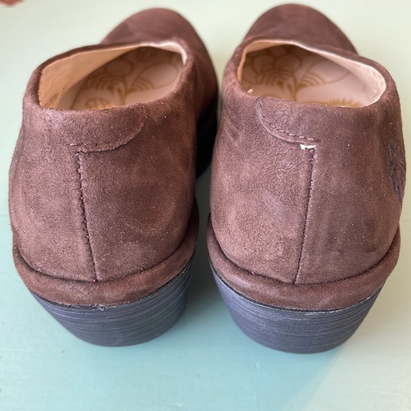 Fly London YAZ Wedge Shoes in Espresso Brown Suede, Size 37 Euro/6.5 US - Picture 5 of 13